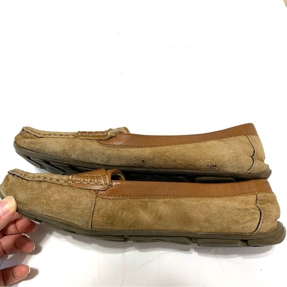 G.H. Bass & Co. Flats Tan Brown Suede Leather Loafers Shoes Womens Size 8.5 - Picture 5 of 8